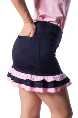 New Golftini Take a Chance Short Ruffle Golf Skort Size L MSP$116 - 0