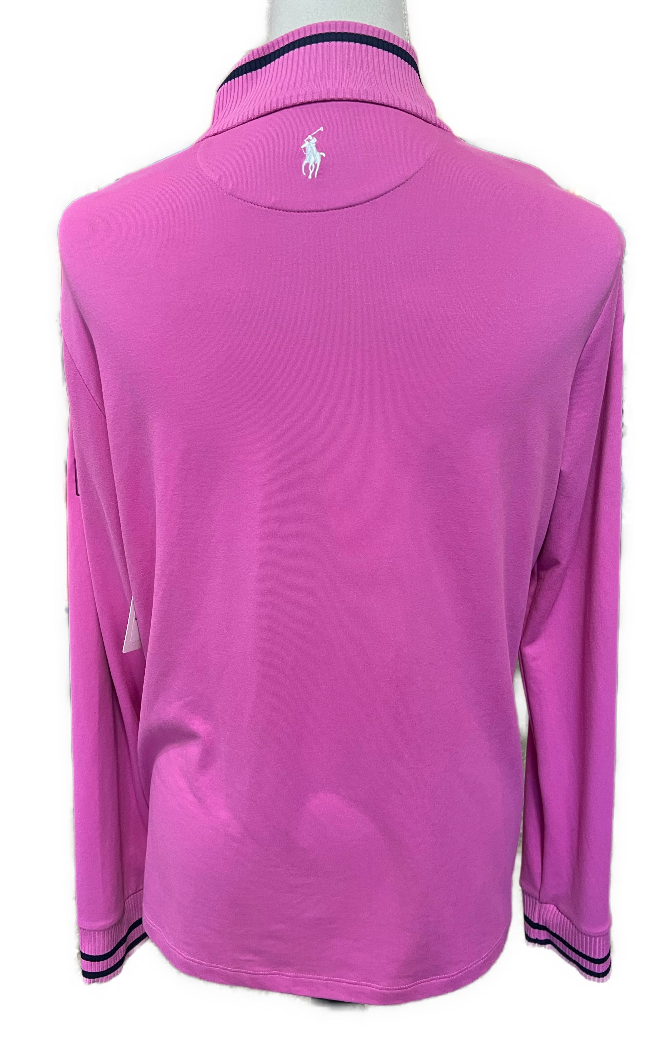 Polo Golf Women's Fuchsia Quarter Zip Pullover Size L MSP$