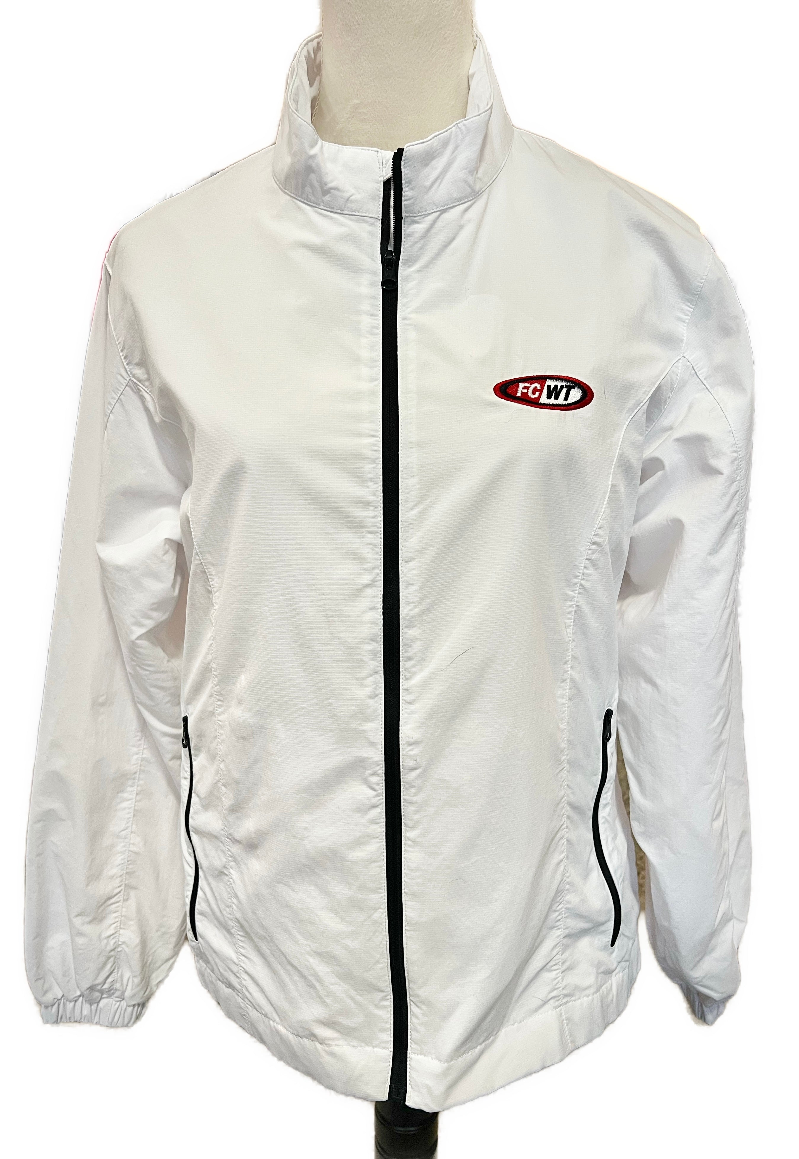 Footjoy Women's White Full-Zip Woven Jacket W/ Logo Size M MSP$125