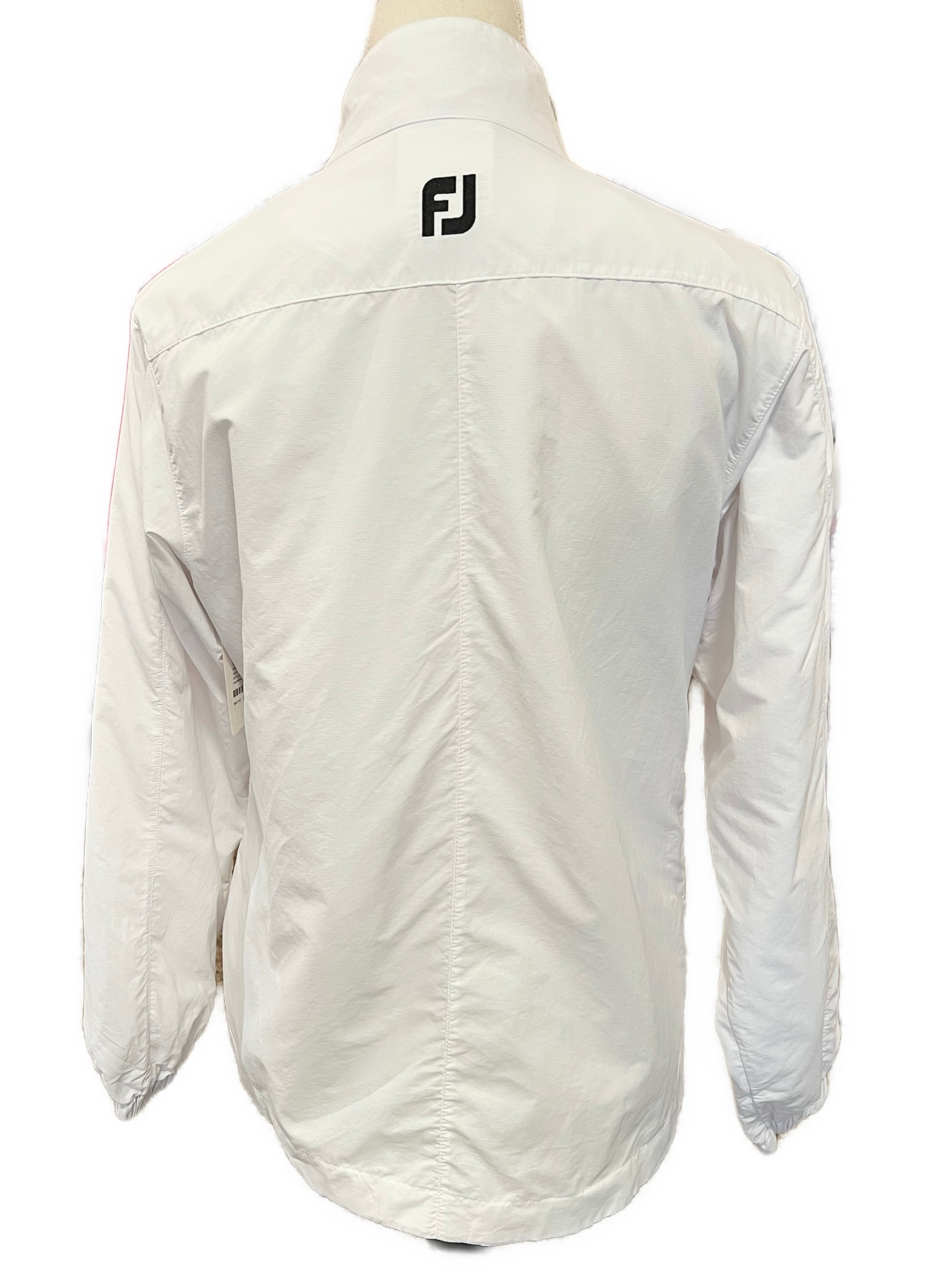 Footjoy Women's White Full-Zip Woven Jacket W/ Logo Size M MSP$125 - 0