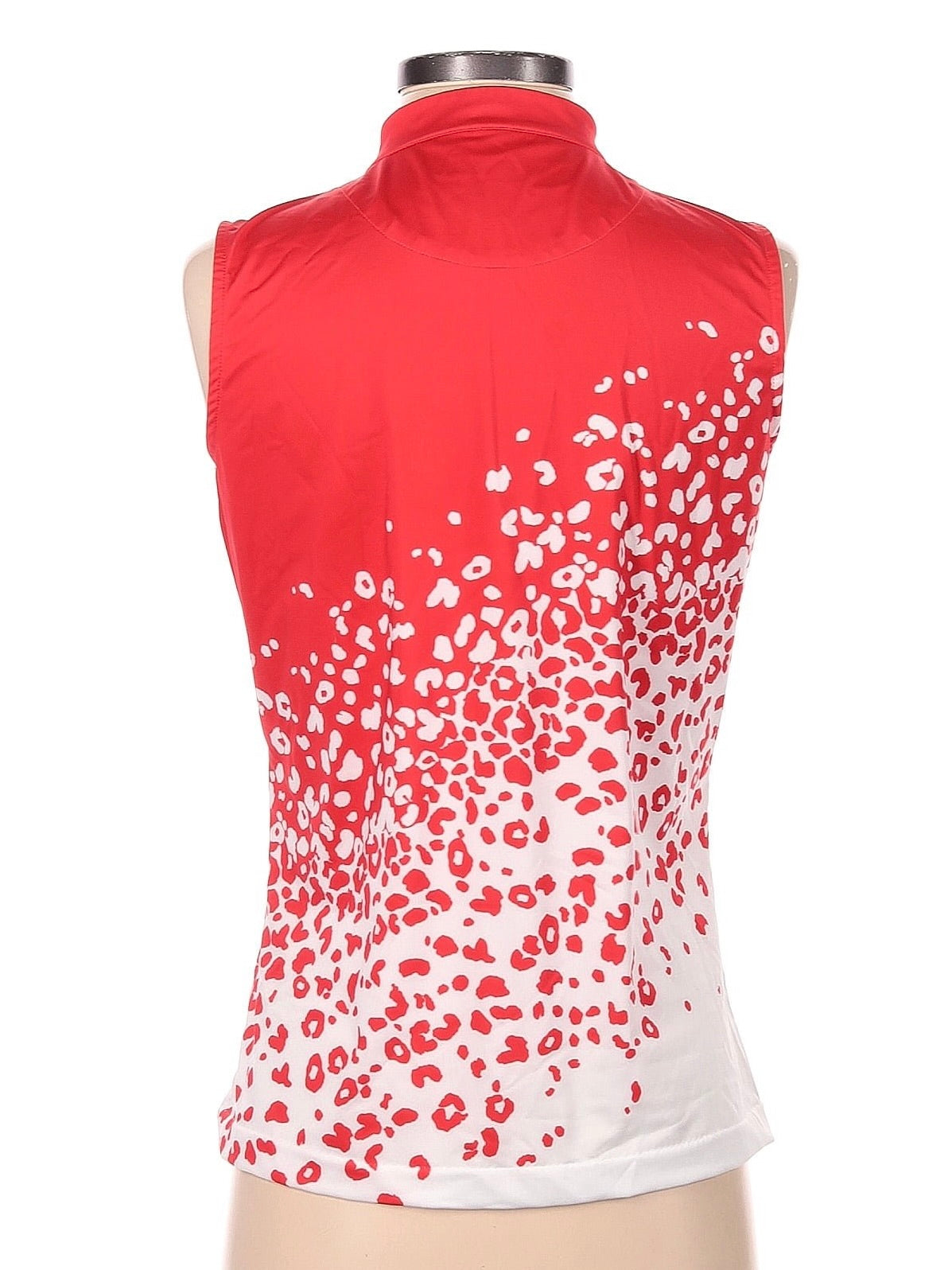 Tail Activewear Women's Red Animal Print Sleeveless Golf Top Size M. MSp$101 - 0