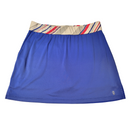 Izod Golf Blue Women's Golf Skort w/ Diagonal Striped Waistband Size S-1