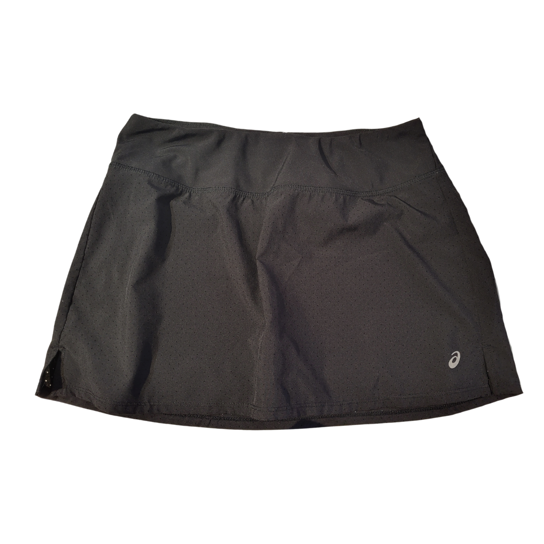 Asics Solid Black Women's Athletic Skort Size M