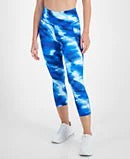 New Ideology Wopmen's Shibori Wave Cropped  Leggings Size M