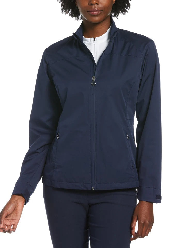 New Women's Callaway Navy Windbreaker Golf Jacket w/ Logo Size M MSP$110