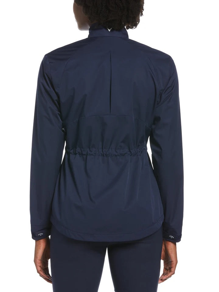 New Women's Callaway Navy Windbreaker Golf Jacket w/ Logo Size M MSP$110 - 0