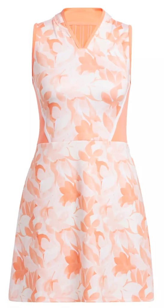 Adidas Floral Women's Golf Dress - Coral Fusion Size S MSP$80