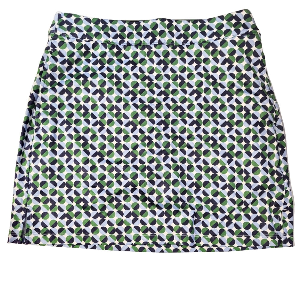 Izod Golf Half Circle Blue & Green Women's Golf Skort Size XS