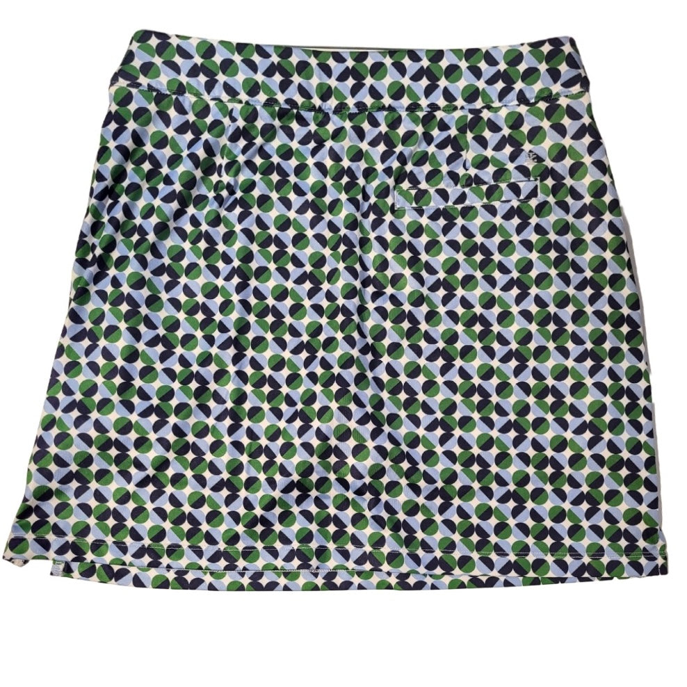 Izod Golf Half Circle Blue & Green Women's Golf Skort Size XS