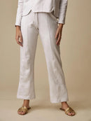 New A.Putnam Women's Santosa Pant - Embossed Cream MSP$130-1