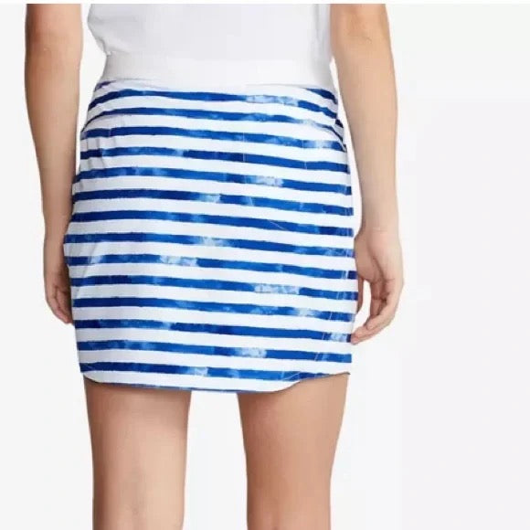 Ralph Lauren RLX WHite & Blue Striped Golf Skort Size M. MSP$148 - 0