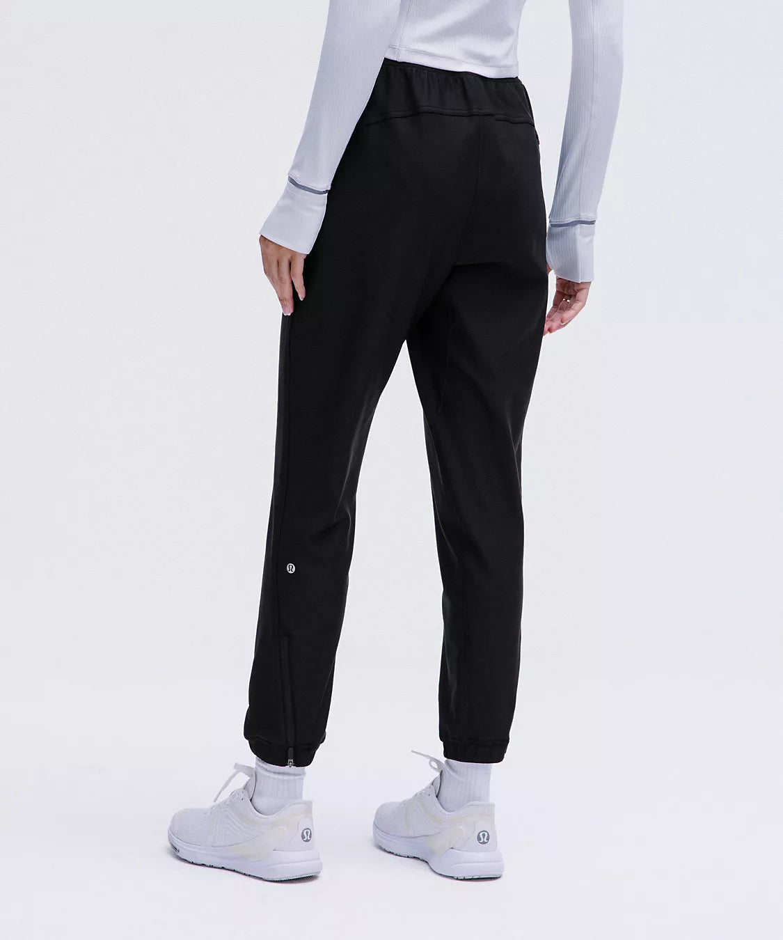 Women's Lululemon Black Adapted State High Rise Full Length Fleece Joggers Size 6 MSP$138