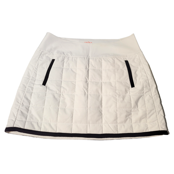 Kinona Womens Quilted And Cozy Golf Skort - White Size XL