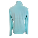 Women's Nike Golf Aqua 1/4Zip Mock Neck Long Sleeve Pullover Size M MSP$75-2