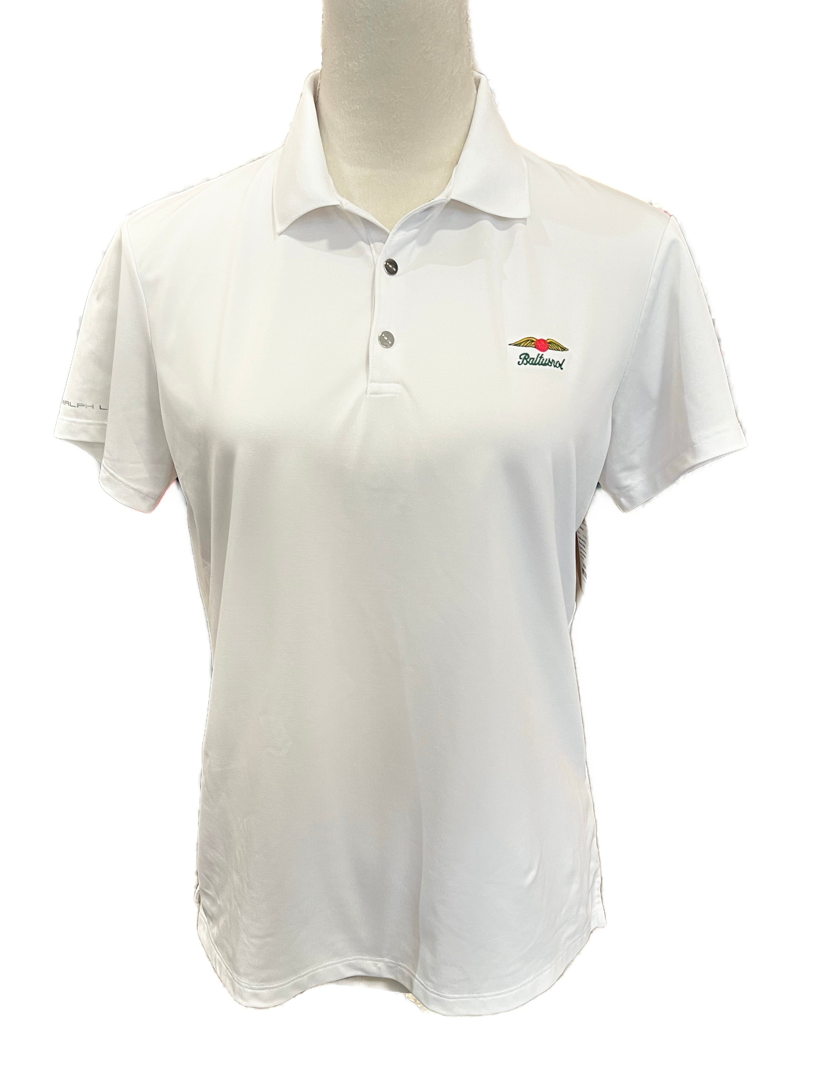 Ralph Lauren RLX Women's White Pique Polo w/ Loo Size M. MSP$110