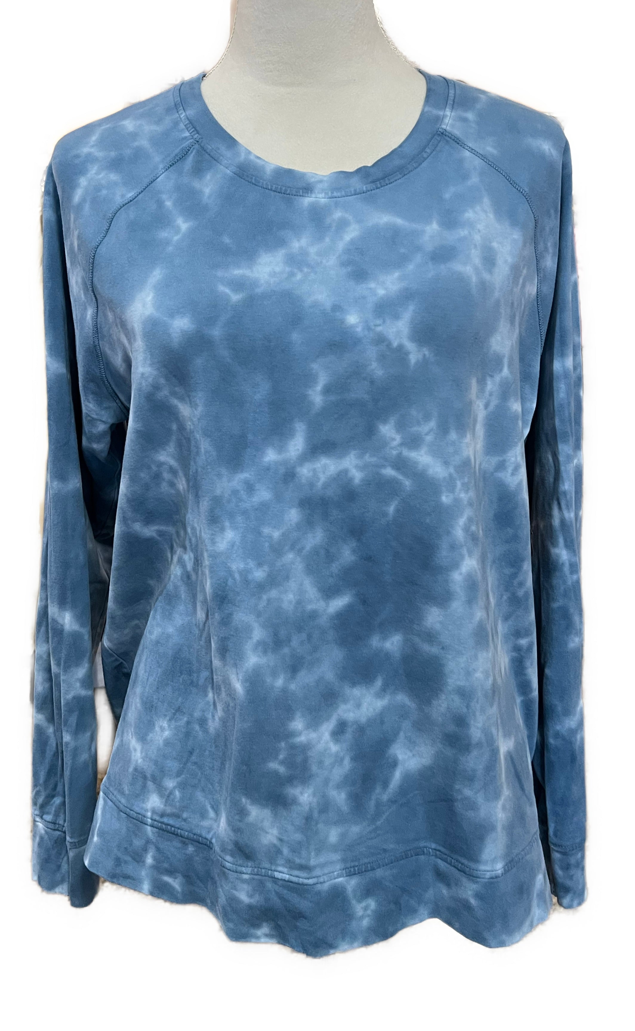 Peter Millar Women's Blue Tye-dyed Top Size M MSP$130