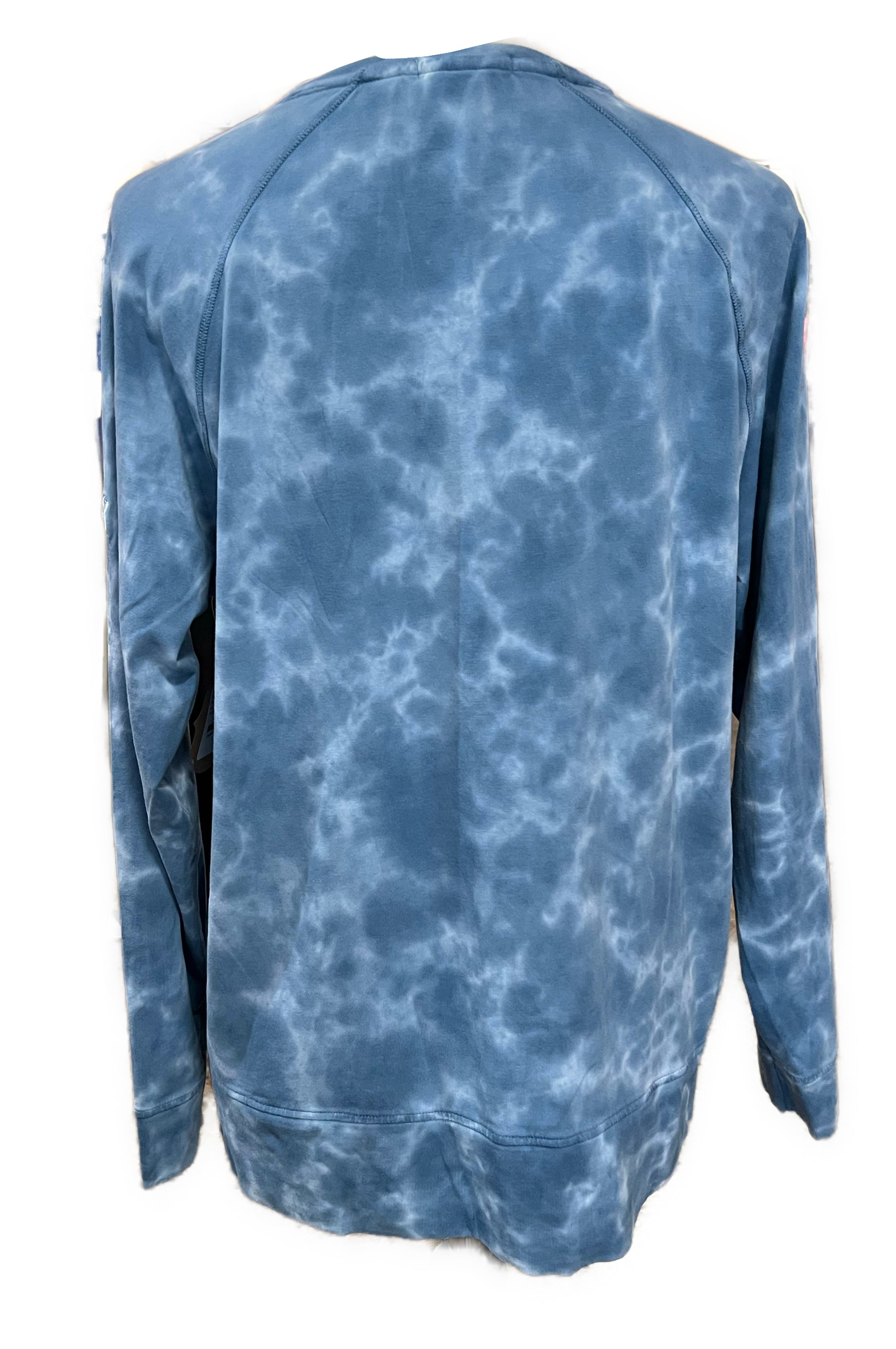 Peter Millar Women's Blue Tye-dyed Top Size M MSP$130 - 0