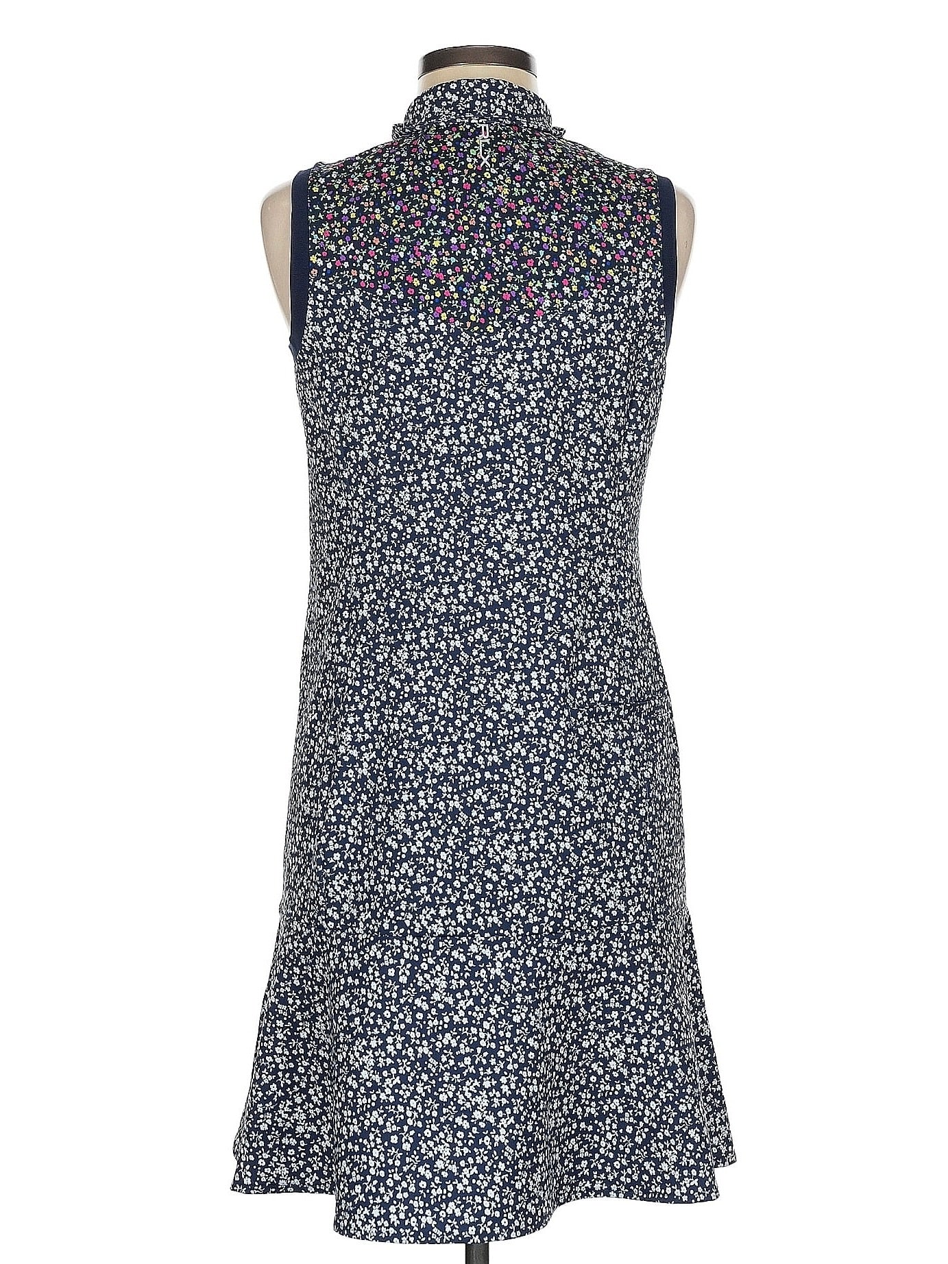 Ralph Lauren RLX Navy & White Floral Print Sleeveless Golf Dress Size M. MSP$168 - 0