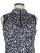 Ralph Lauren RLX Navy & White Floral Print Sleeveless Golf Dress Size M. MSP$168-3