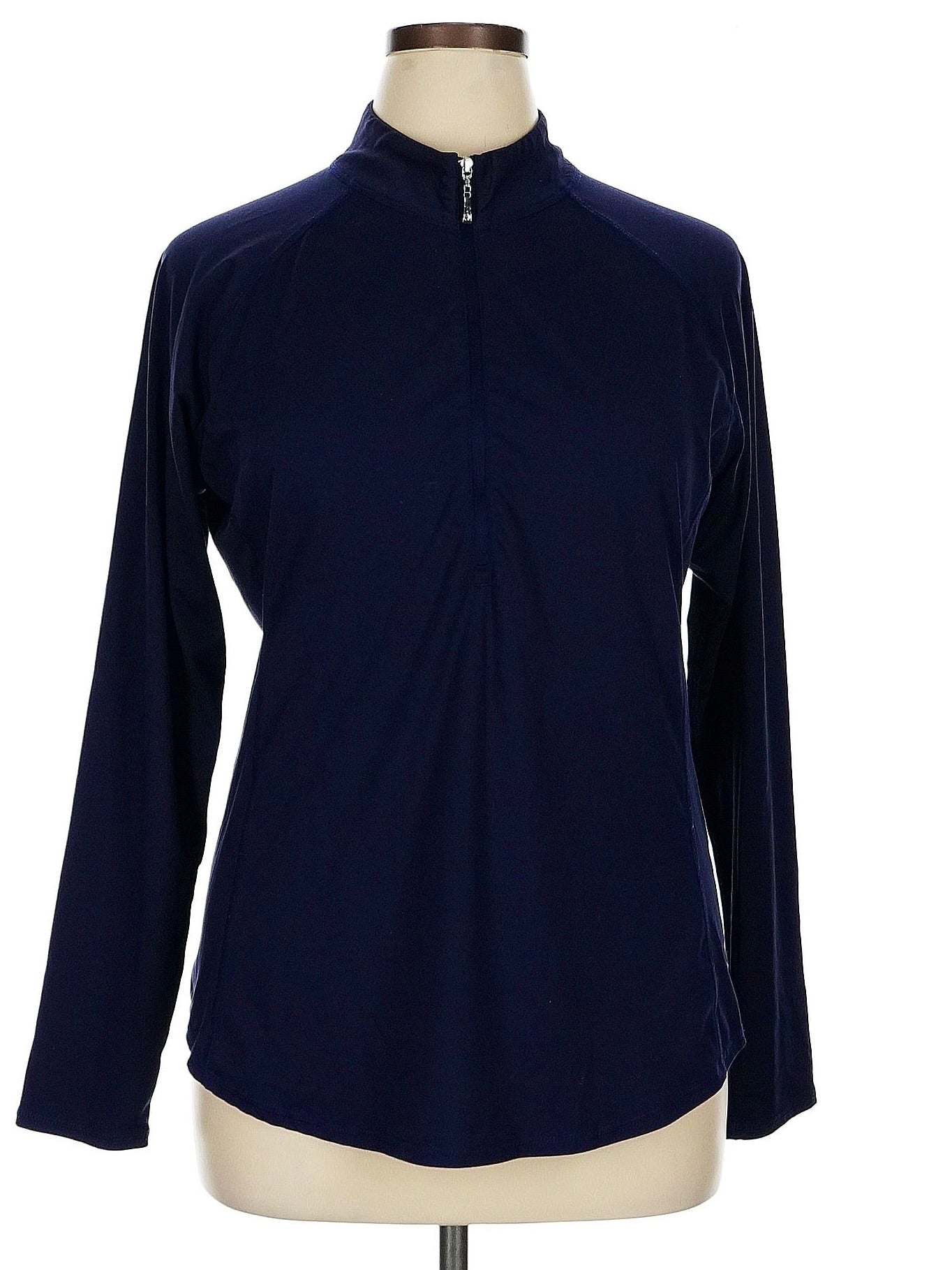 Jofit Women's Midnight Navy Half Zip Golf Pullover Size XL MSP$98