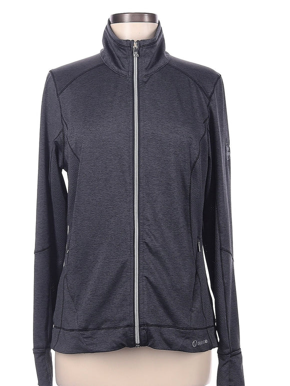 Sunice Women's Elena Charcoal Gray Heather Full-Zip Jacket Size M. MSP$125