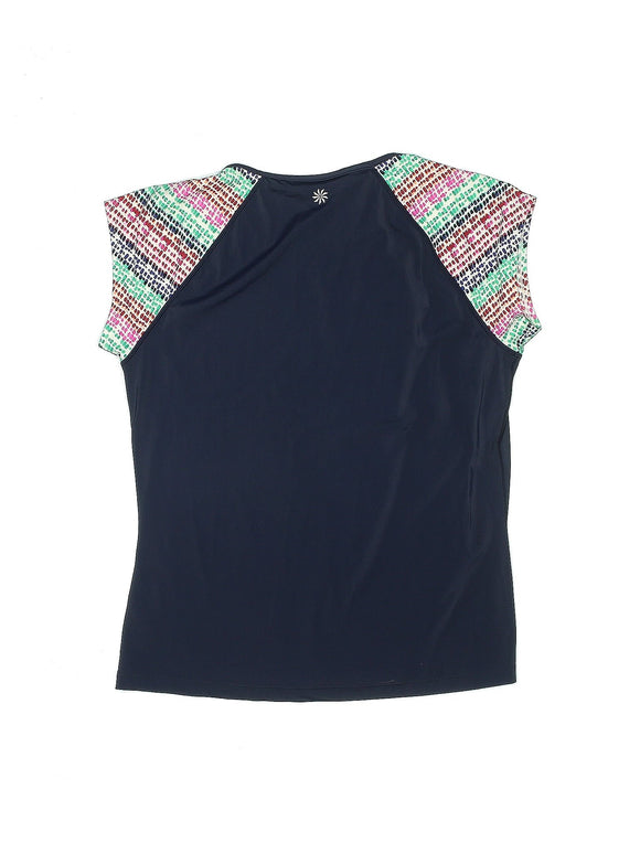 Athleta Women's Navy Cap Sleeve Workout Top Size L