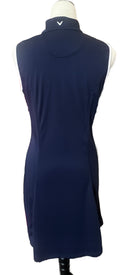 Callaway Navy Women's Sleeveless Golf Dress w/ Pink & White Accents Size M MSP$110-3
