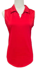 Jofit Women's Scalloped V-Neck Sleeveless Golf Top Size MSP$90-1