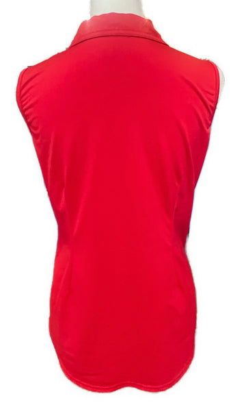 Jofit Women's Scalloped V-Neck Sleeveless Golf Top Size MSP$90 - 0