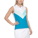 Women's G/Fore Multi V Tech Jersey Sleeveless Golf Polo Size L MSP$110-3