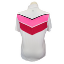Tail Women's White, Red & Hot Pink Color Block Golf Polo Size XL MSP$96-2