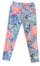 Lilly Pulitzer Luxletic Pink & Blue Sea Print Golf Pant Size 2 MSP$138-2