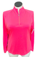 Tail Activewear Women's Bright Coral Long Sleeve Pullover Size XL MSP$95-1