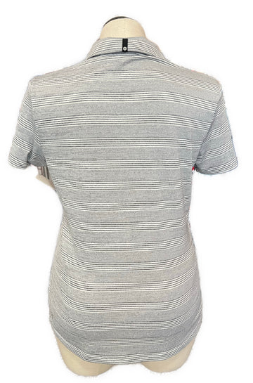 Puma Women's Gray & White Striped Golf Polo Size XL  MSP$65 - 0