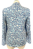 Tail Activewear Blue & White Animal Print Long Sleeve Pullover Size XL MSP$100-2