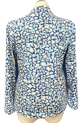 Tail Activewear Blue & White Animal Print Long Sleeve Pullover Size XL MSP$100 - 0