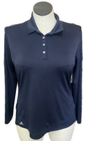 Adidas Women's Navy Long Sleeve Golf Polo Size XL MSP$70-1