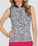 Tail Edil Sleeveless Golf Top - Abstract Cheetah Size XL MSP$96-3