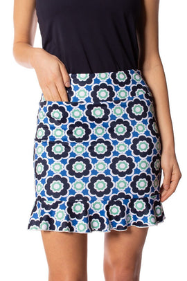 Golftini Women's I Want it All Pull-on Ruffle Golf Skort - Long Size XS MSP$116