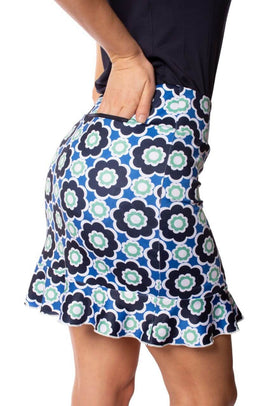 Golftini Women's I Want it All Pull-on Ruffle Golf Skort - Long Size XS MSP$116 - 0