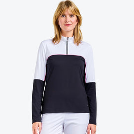 New Women's Nivo Sport Gaia Mock Pullover Size M MSP$90