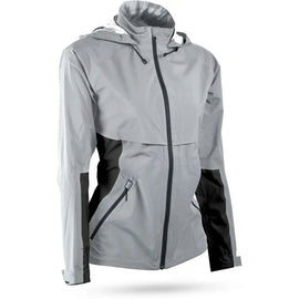 New Sun Mountain Women's Stratus Jacket- Platinum/Black Size M MSP$225