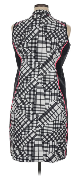 Tail Black & White Patchwork Print Sleeveless Golf Dress Size XL MSP$100 - 0