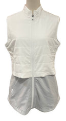 New Footjoy Women's White Layered Insulated Golf Vest MSP$176-3