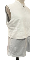New Footjoy Women's White Layered Insulated Golf Vest MSP$176-4