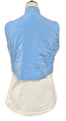 New Footjoy Women's Layered Insulated Golf Vest White/Blue Size S MSP$176-2