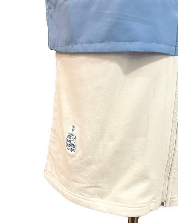 New Footjoy Women's Layered Insulated Golf Vest White/Blue Size S MSP$176