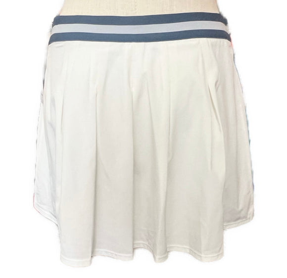 Puma White Women's Tennis Skort w/ Navy & Gray Waistband Size XL MSP$75
