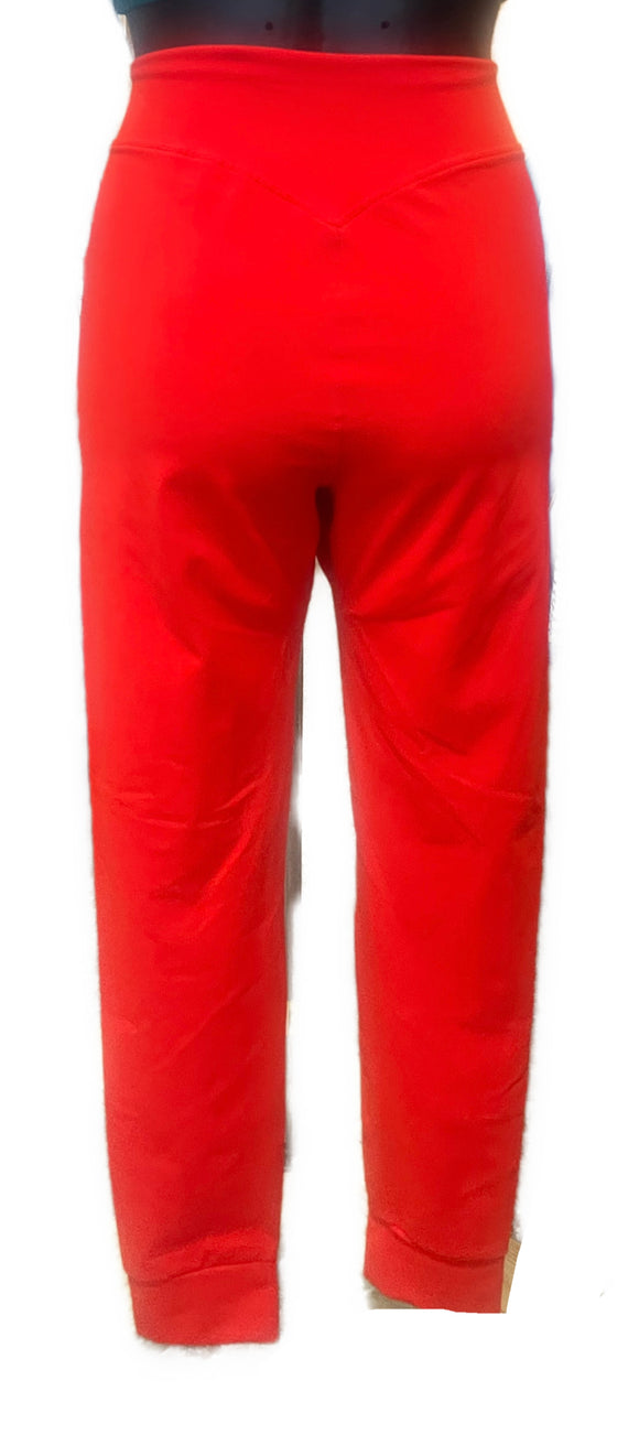 Zyia Active Cherry Red Women's Drawstring Joggers Size L
