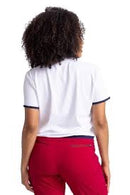 New Kinona Women's White Let Loose Short Sleeve Golf Top MSP$124-2
